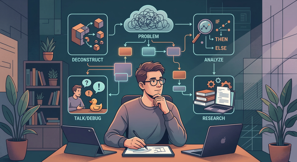 Generate an image of How to Think Like a Programmer